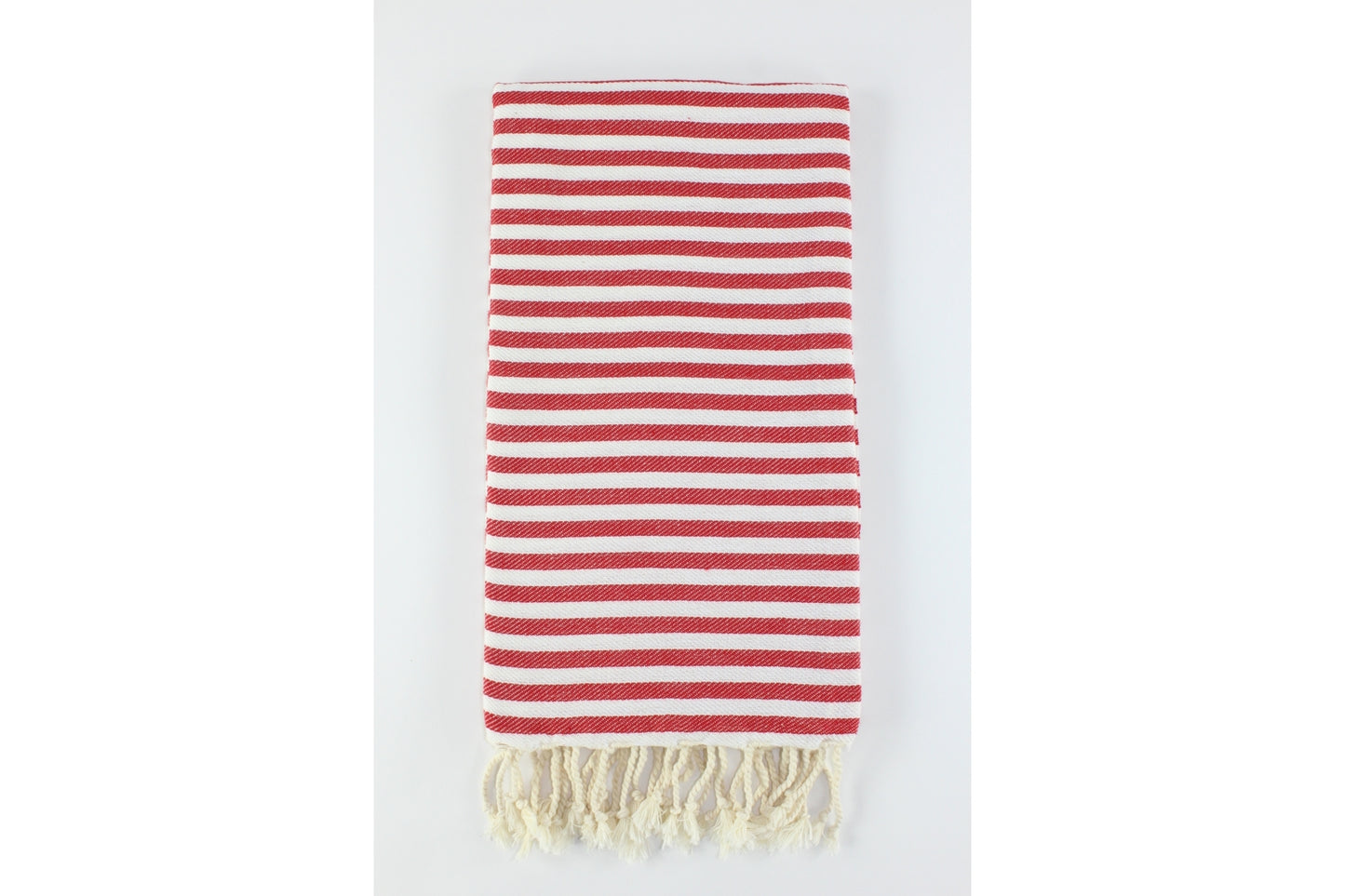 Premium Turkish Full Striped Towel Peshtemal Fouta (Red)