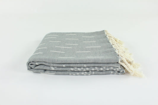 Premium Turkish Towel Peshtemal Fouta (Gray)