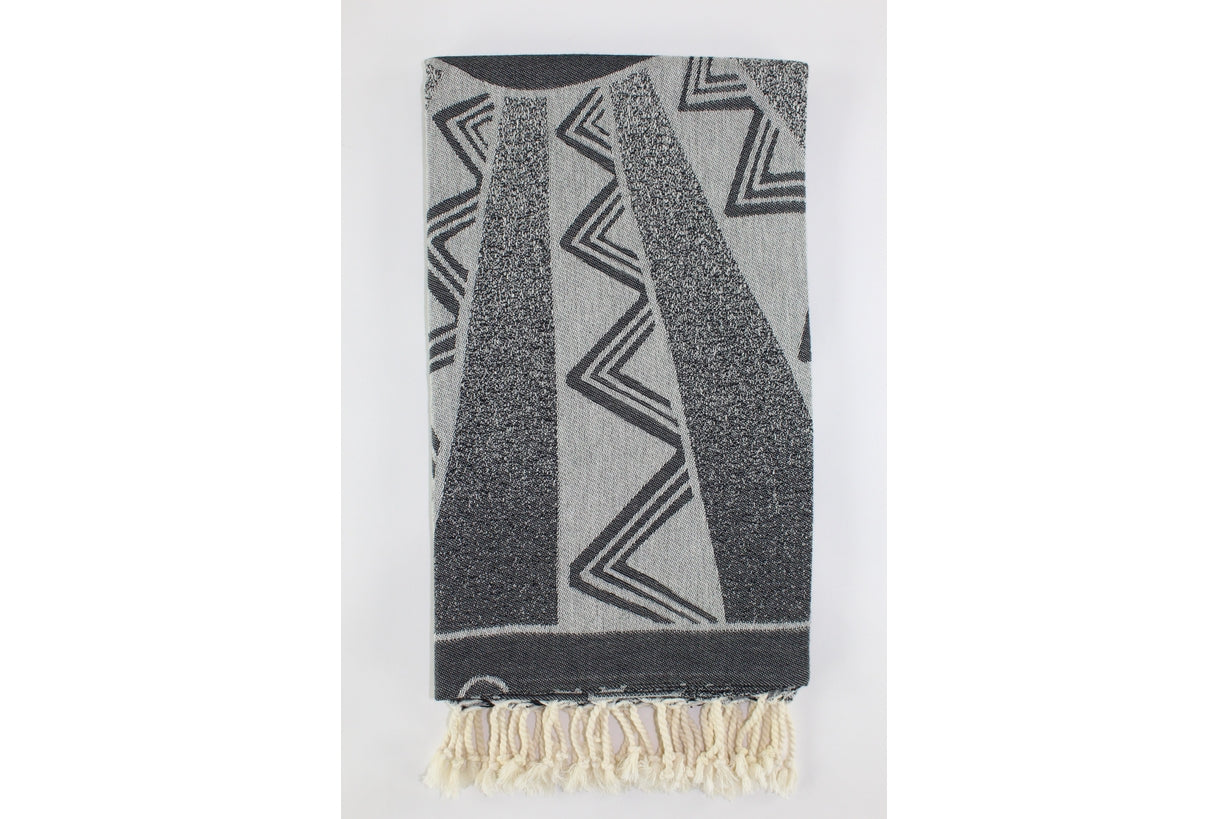 Premium Turkish Towel Peshtemal Fouta (Black)