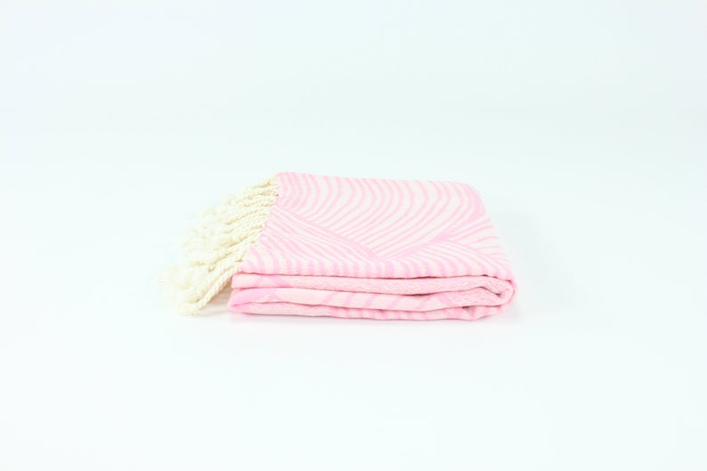 Premium Turkish Towel Peshtemal Fouta (Pink)