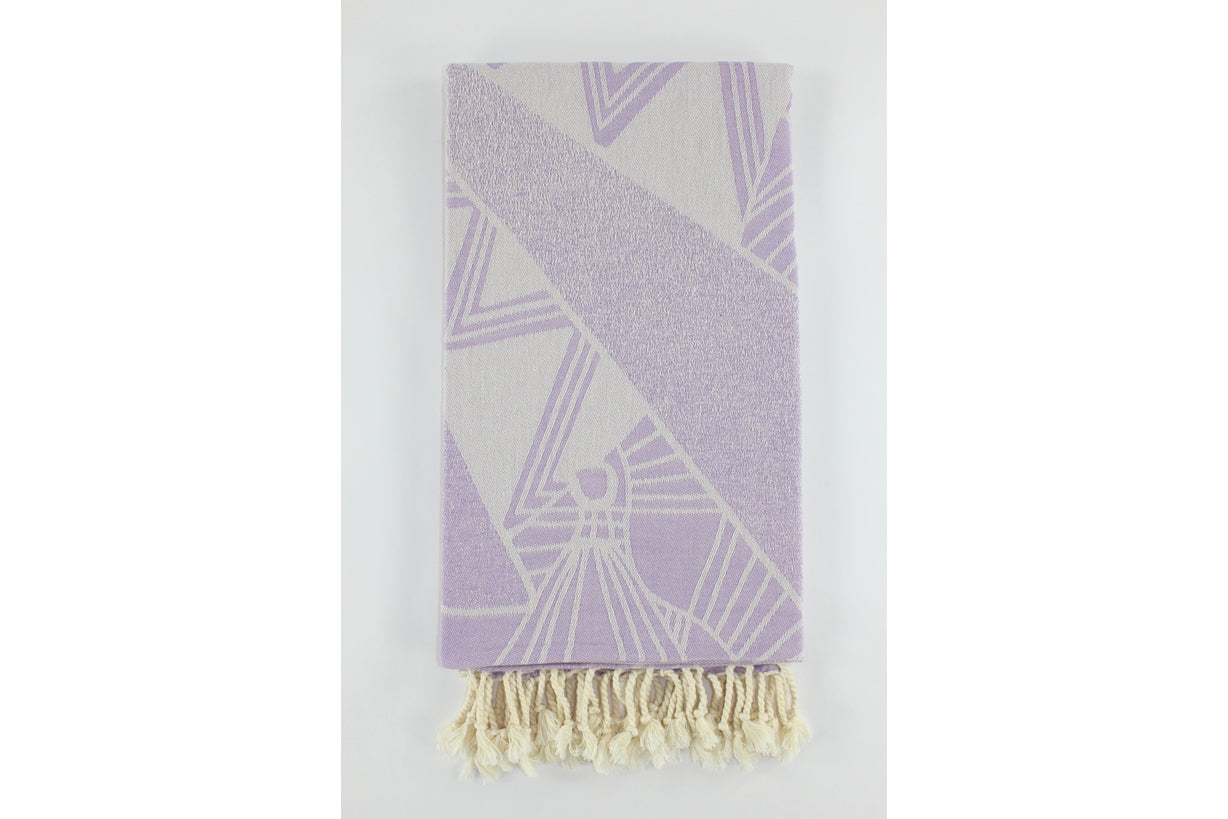Premium Turkish Towel Peshtemal Fouta (Lilac)