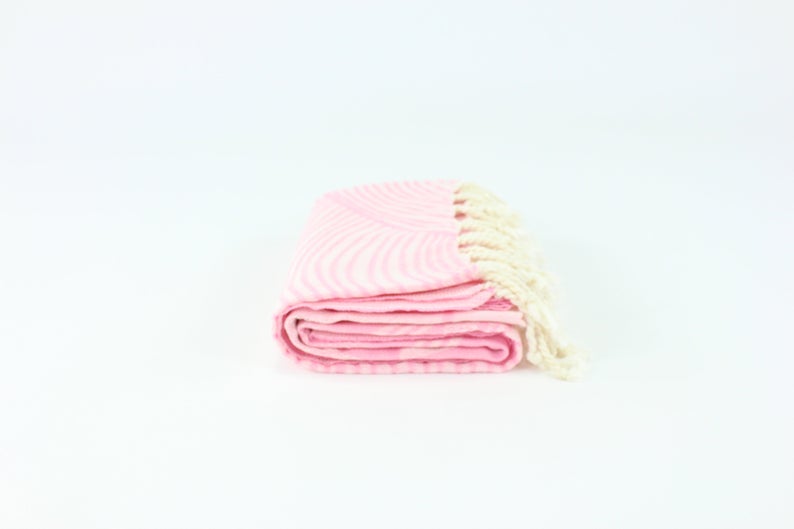 Premium Turkish Towel Peshtemal Fouta (Pink)