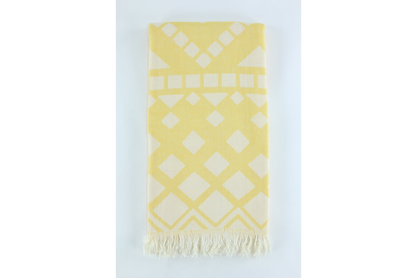 Premium Turkish Double Layer Towel Peshtemal Fouta (Yellow)