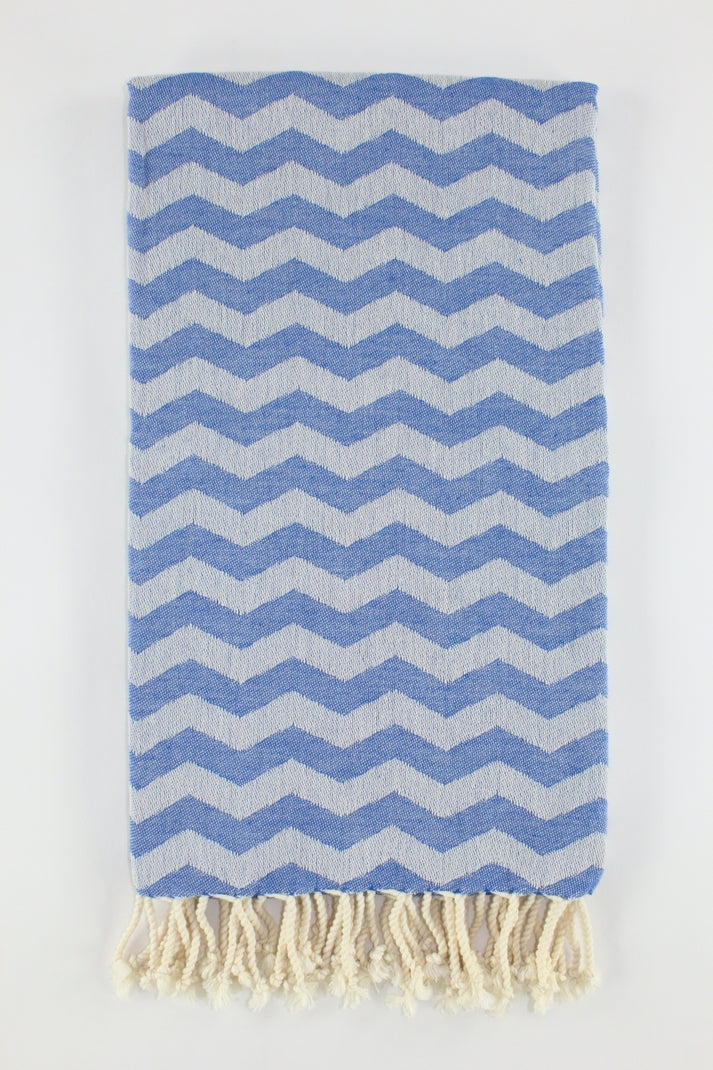 Premium Turkish Towel Peshtemal Fouta (Blue)