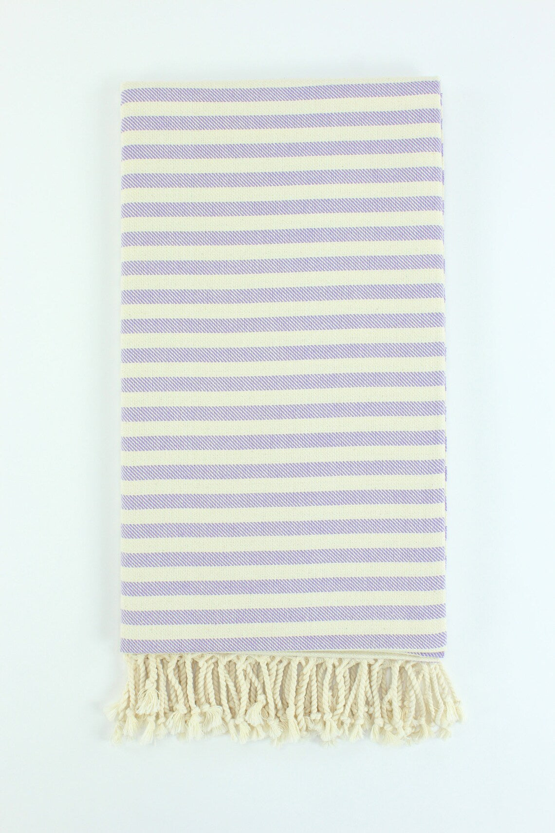 Premium Turkish Full Striped Towel Peshtemal Fouta (Lilac)