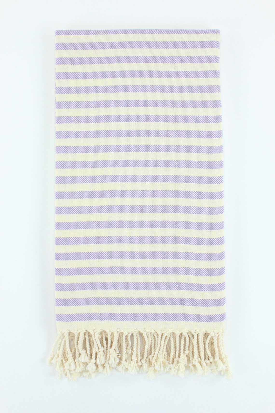 Premium Turkish Full Striped Towel Peshtemal Fouta (Lilac)