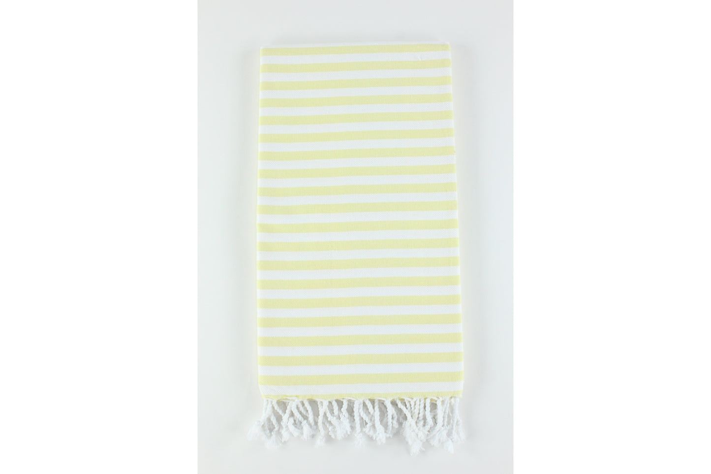 Premium Turkish Full Striped Towel Peshtemal Fouta (Yellow)