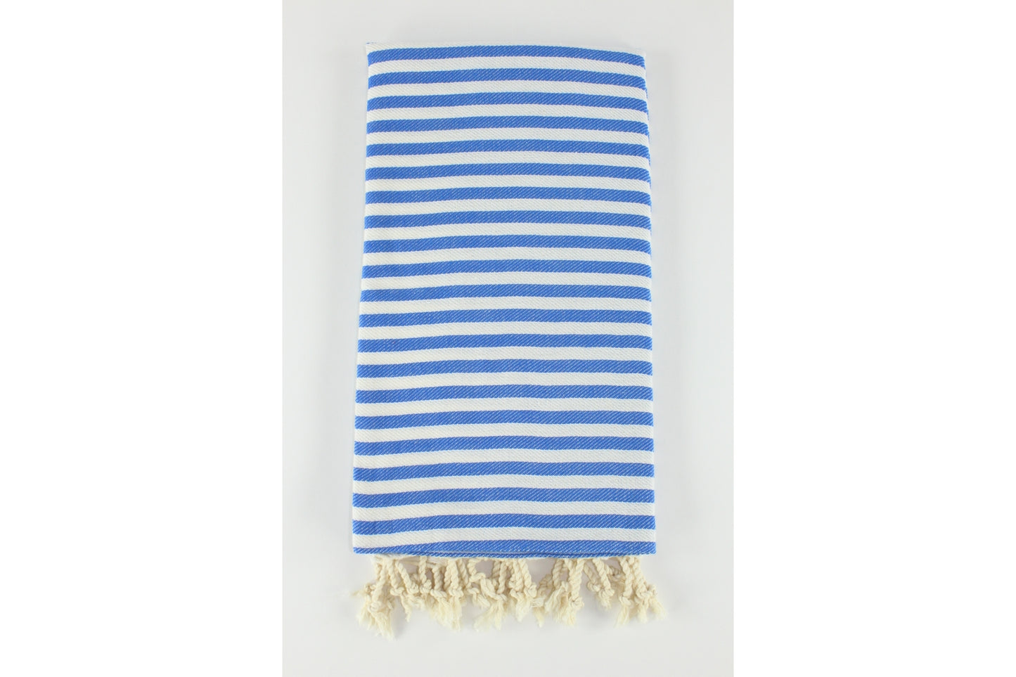 Premium Turkish Full Striped Towel Peshtemal Fouta (Royal Blue)