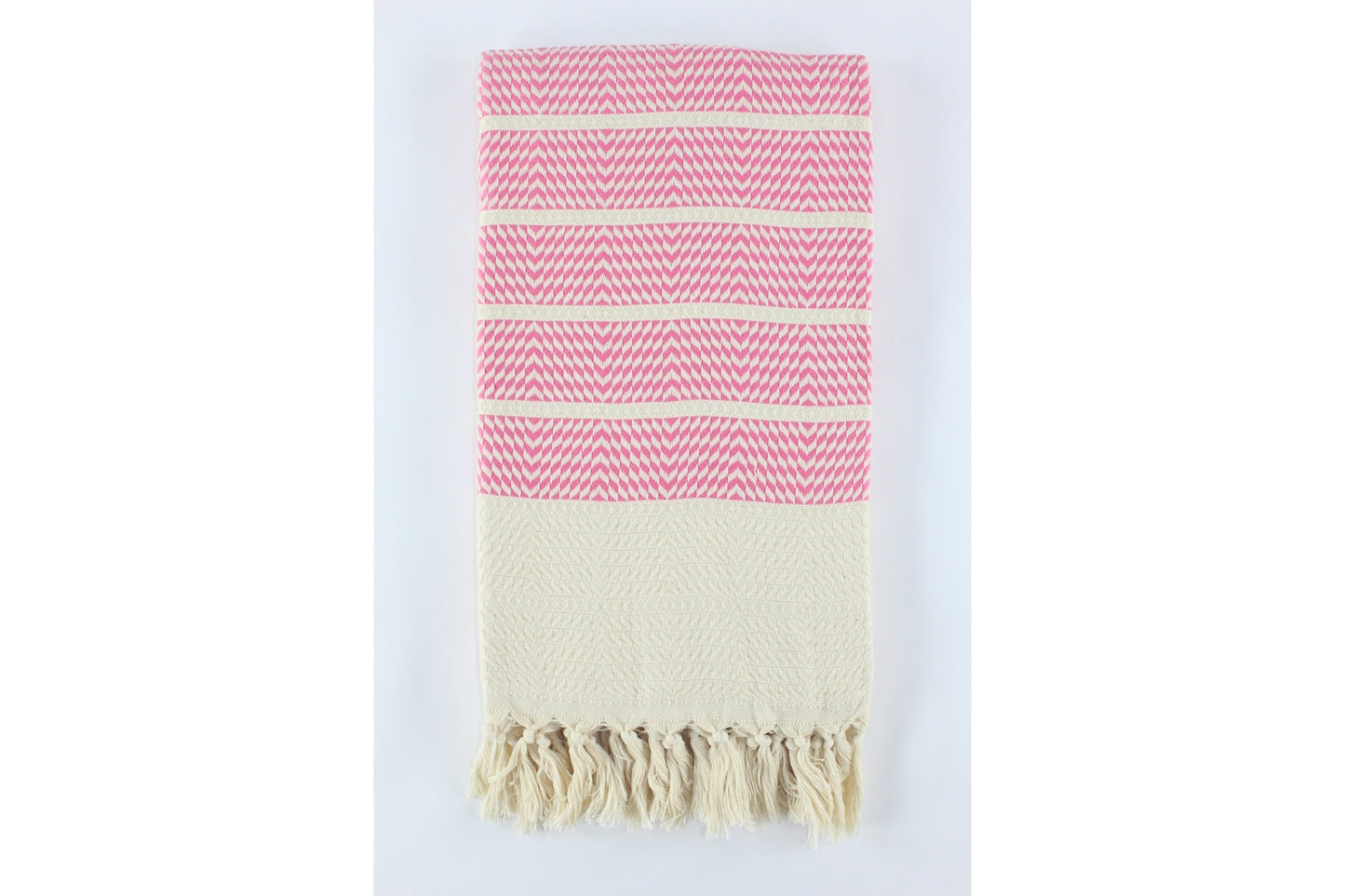 Premium Turkish Herringbone Towel Peshtemal Fouta (Pink)