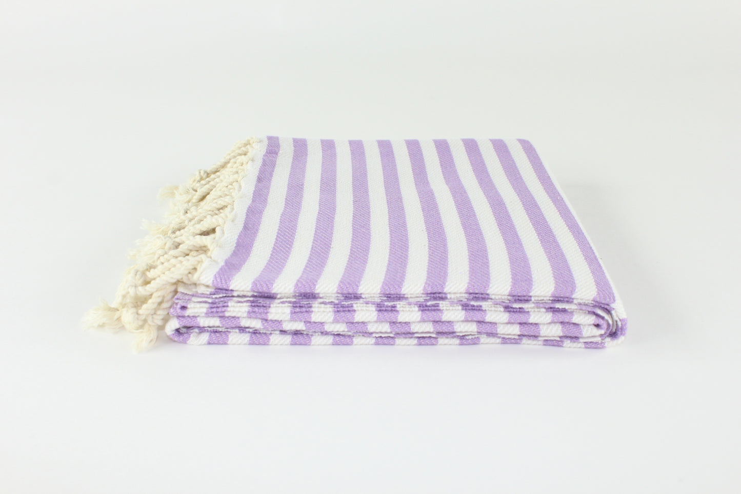 Premium Turkish Full Striped Towel Peshtemal Fouta (Lilac)