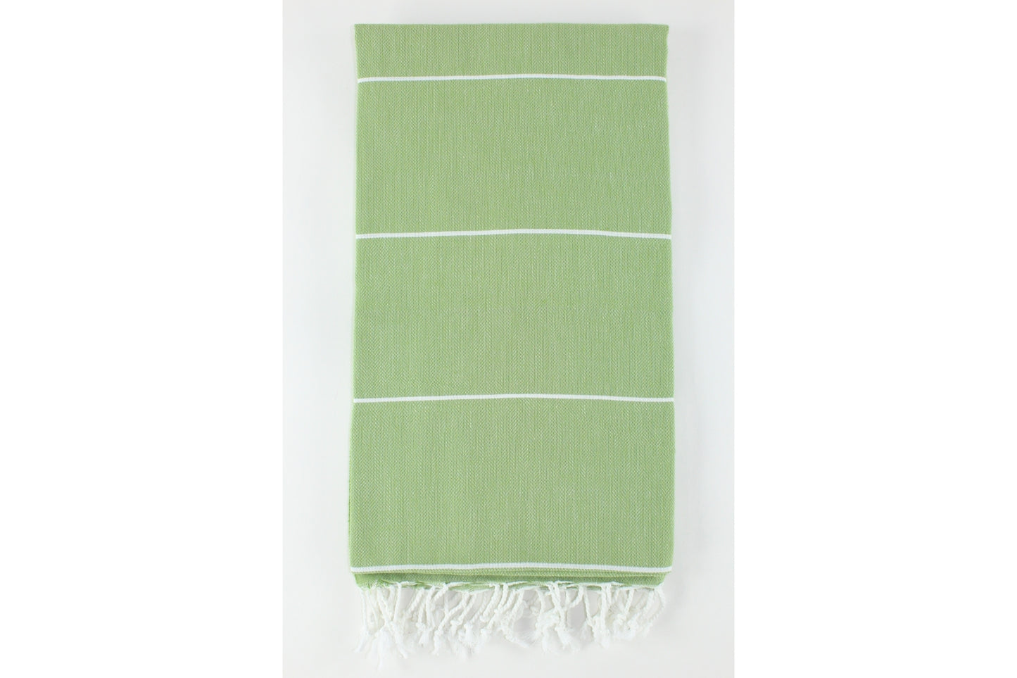 Premium Turkish Classic Striped Towel Peshtemal Fouta (Green)