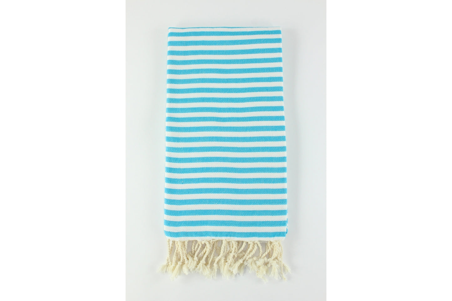 Premium Turkish Full Striped Towel Peshtemal Fouta (Turquoise)