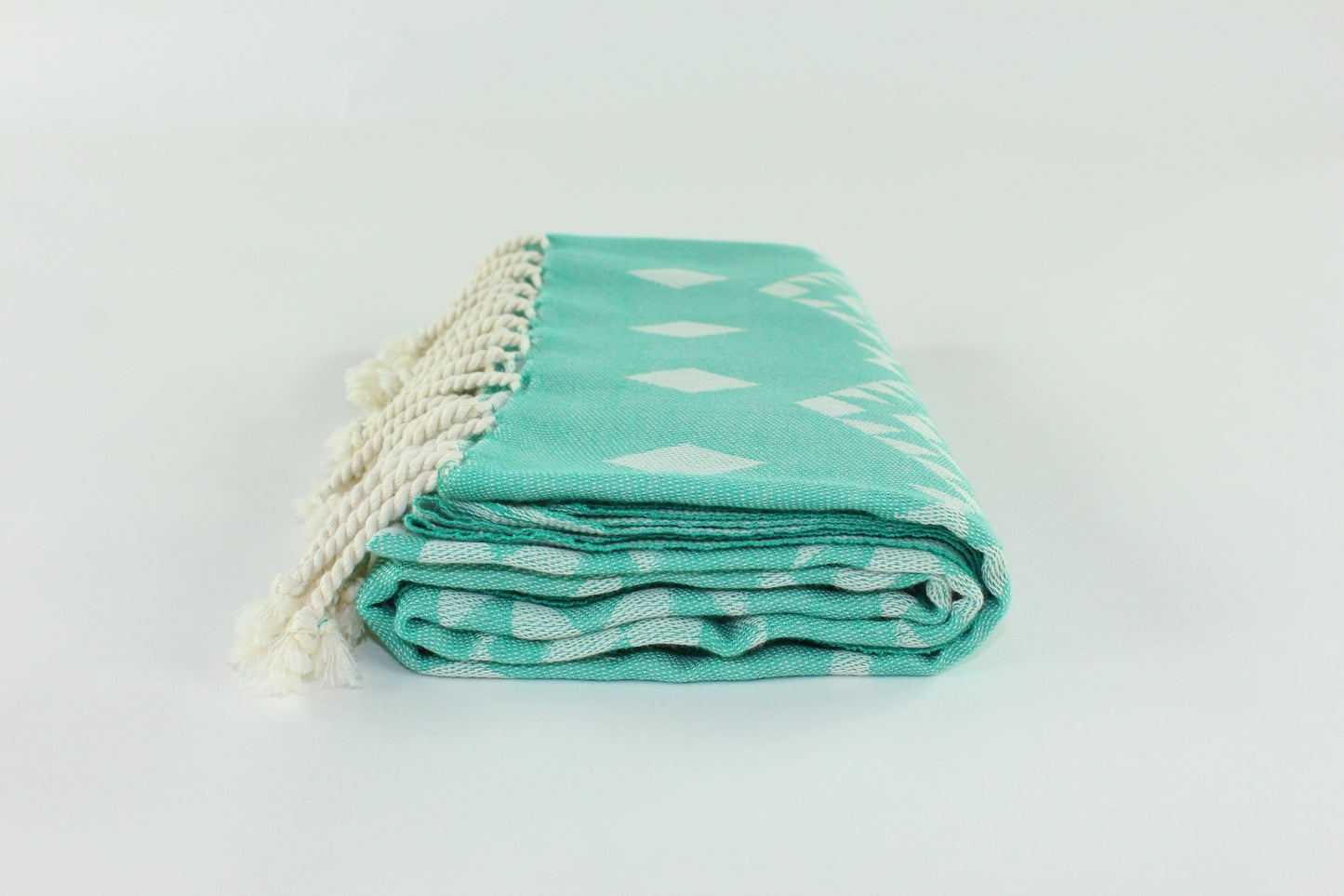 Premium Turkish Kilim Towel Peshtemal Fouta (Seafoam Green)