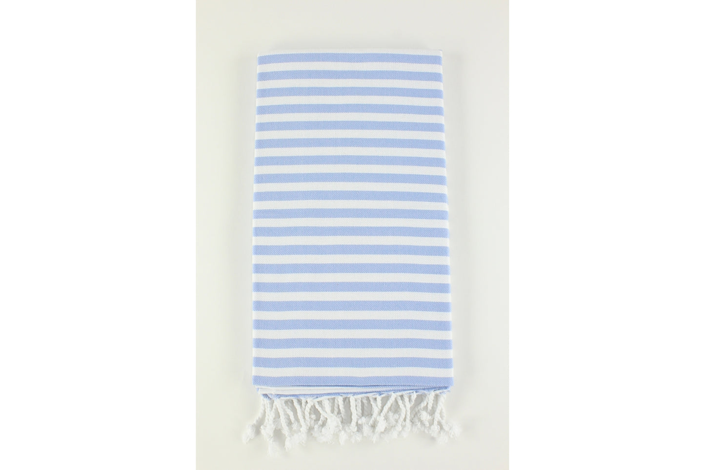 Premium Turkish Full Striped Towel Peshtemal Fouta (Duck Blue)