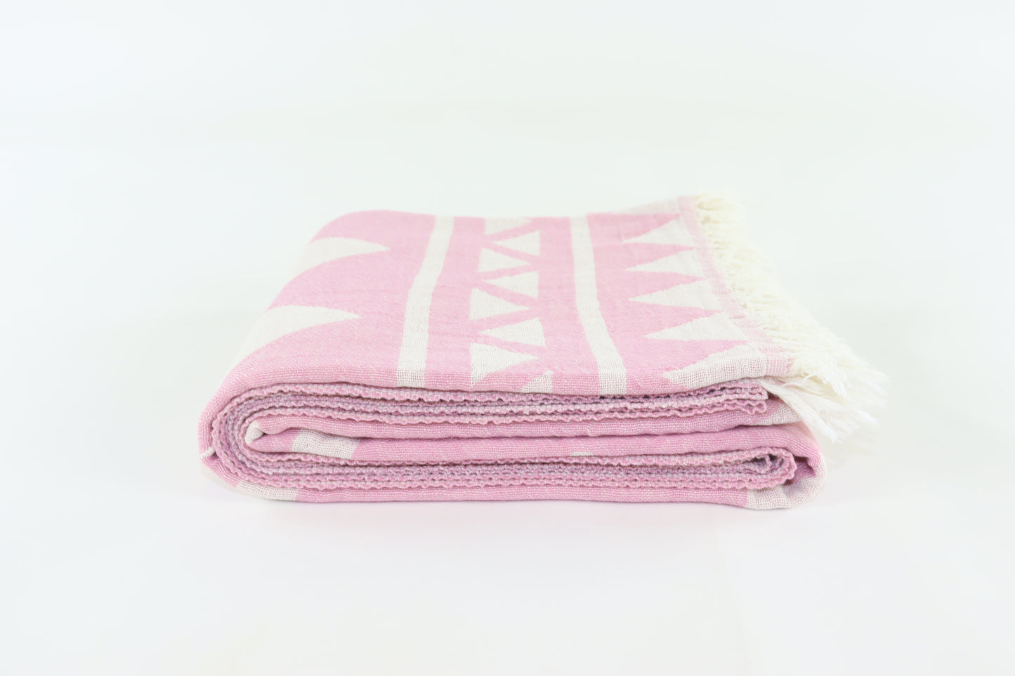 Premium Turkish Double Layer Towel Peshtemal Fouta (Pink Lilac)