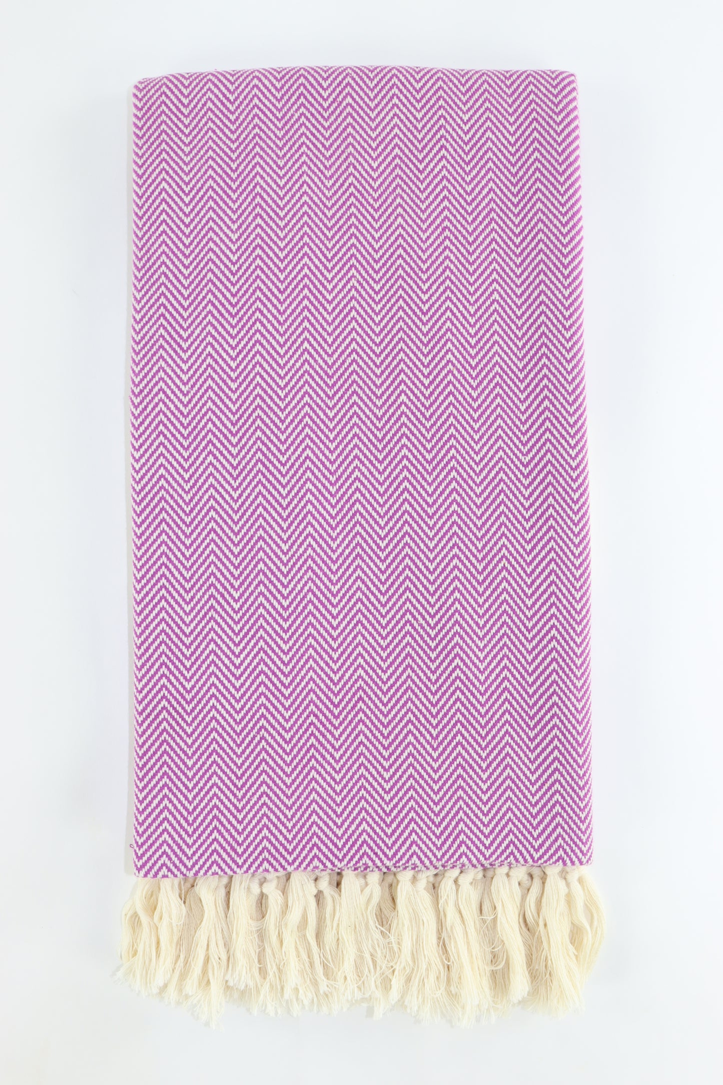 Premium Turkish Herringbone Towel Peshtemal Fouta (Purple)