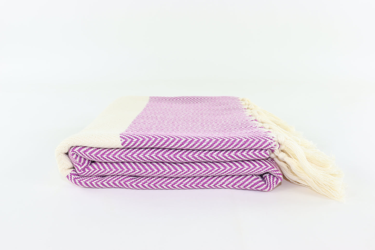 Premium Turkish Herringbone Towel Peshtemal Fouta (Purple)