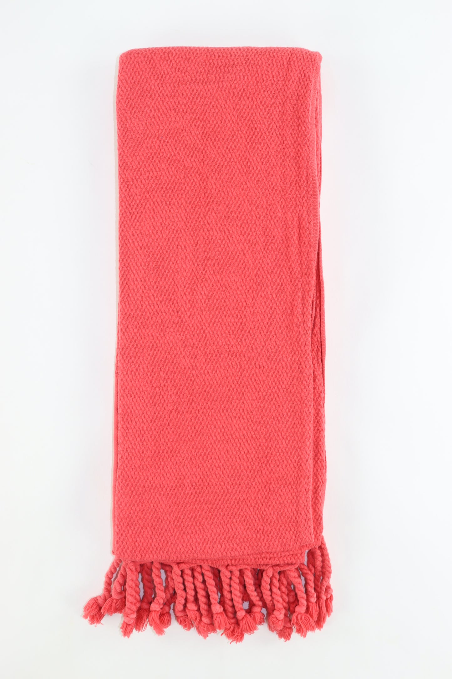 Premium Turkish Stone Washed Towel Peshtemal Fouta (Coral)