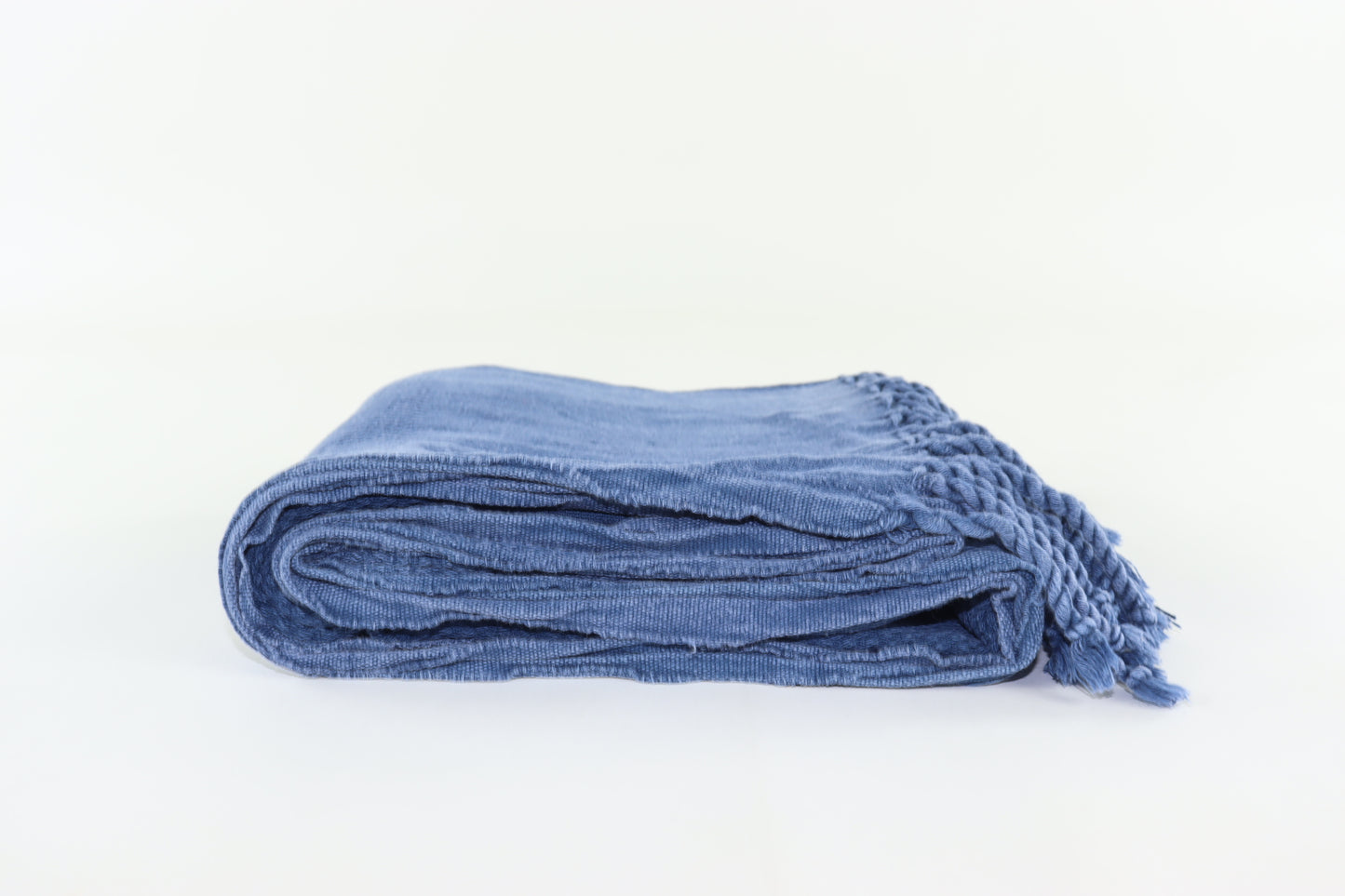 Premium Turkish Stone Washed Towel Peshtemal Fouta (Navy Blue)