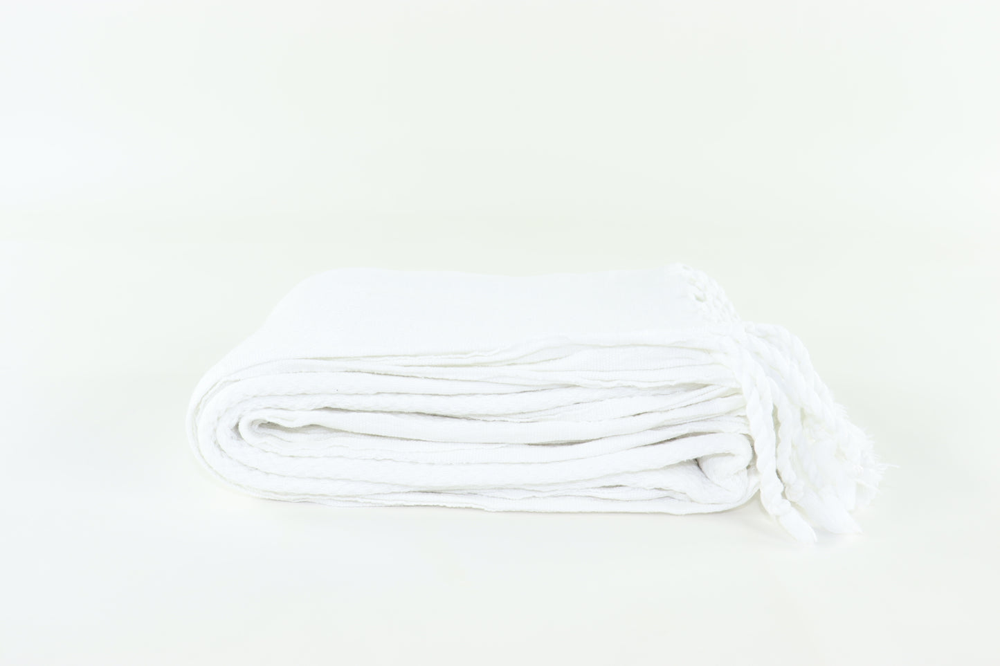 Premium Turkish Stone Washed Towel Peshtemal Fouta (White)