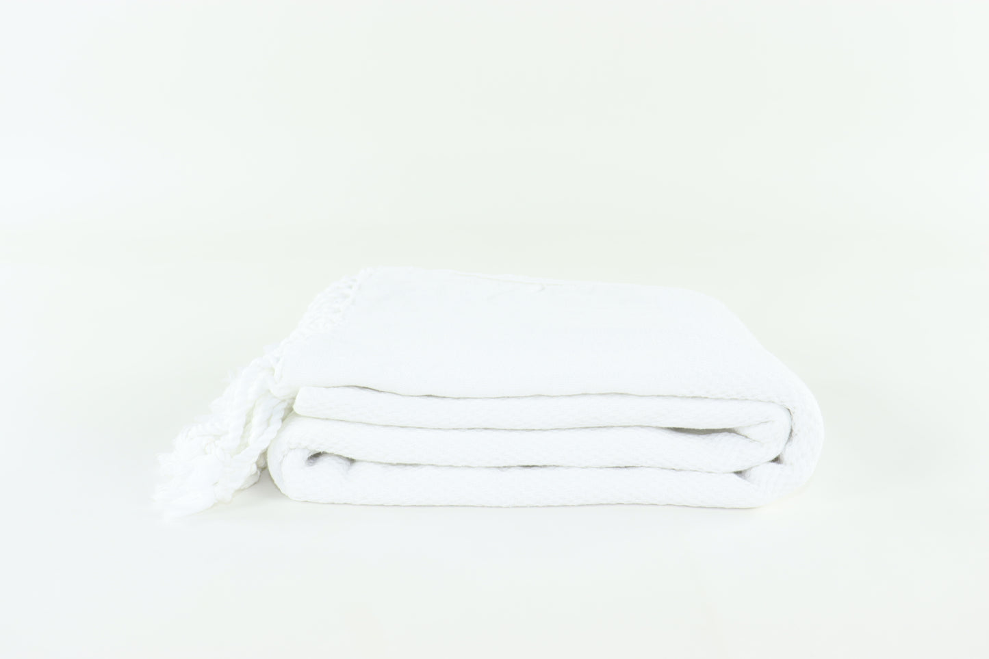 Premium Turkish Stone Washed Towel Peshtemal Fouta (White)