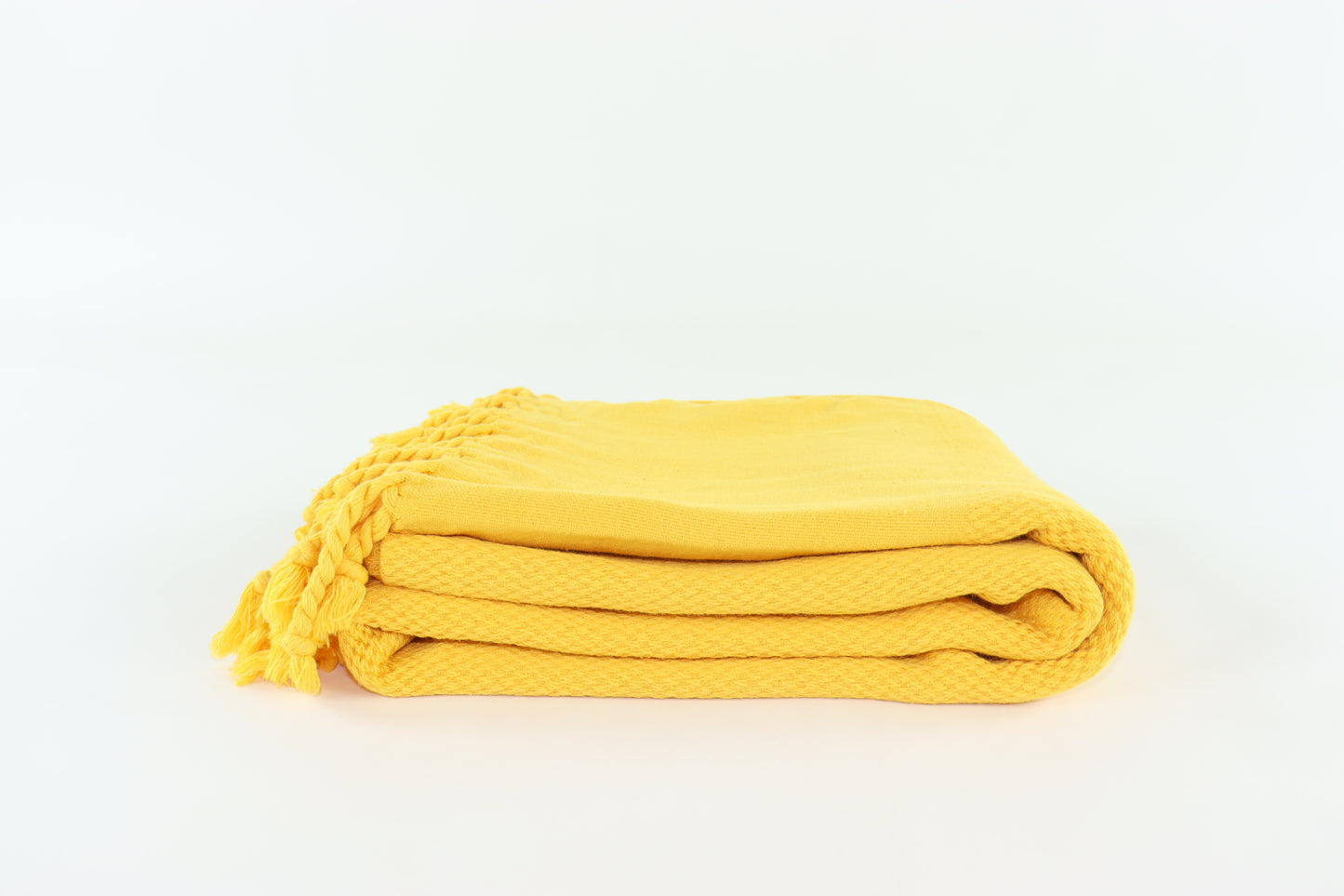 Premium Turkish Stone Washed Towel Peshtemal Fouta (Yellow)