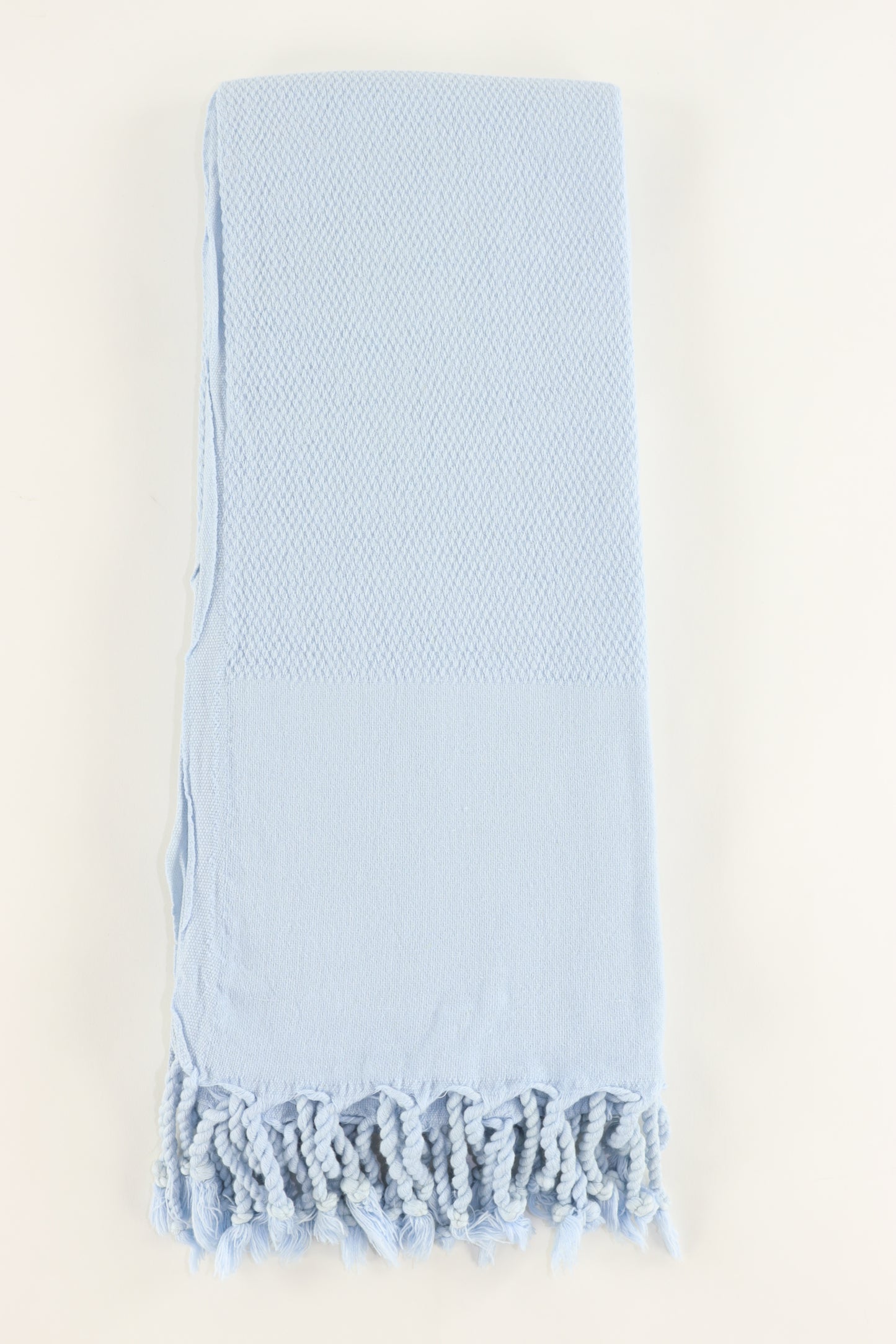 Premium Turkish Stone Washed Towel Peshtemal Fouta (Ice Blue)