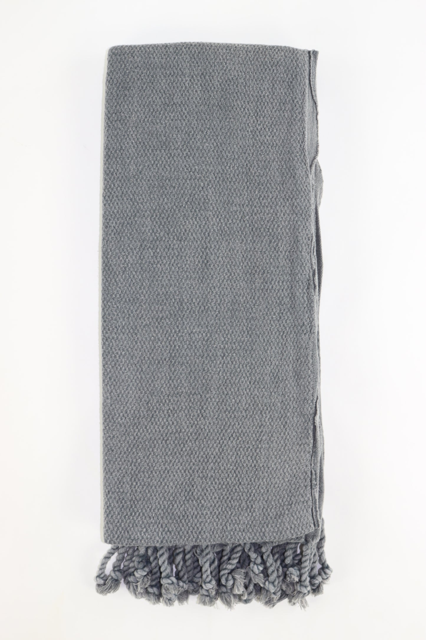 Premium Turkish Stone Washed Towel Peshtemal Fouta (Anthracite)