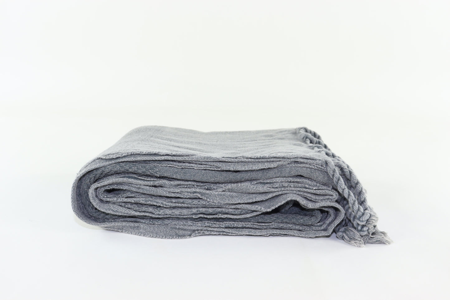 Premium Turkish Stone Washed Towel Peshtemal Fouta (Anthracite)