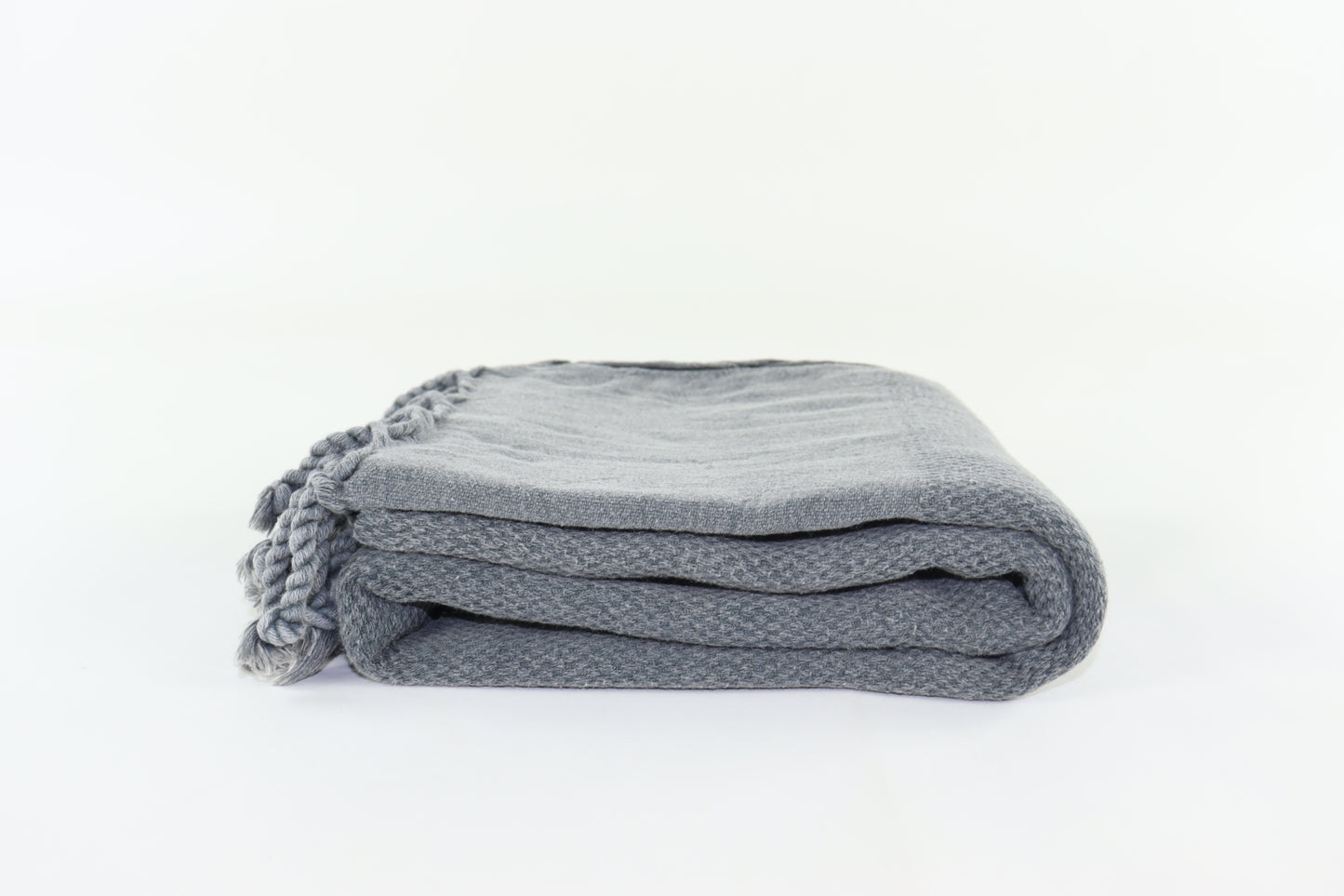 Premium Turkish Stone Washed Towel Peshtemal Fouta (Anthracite)