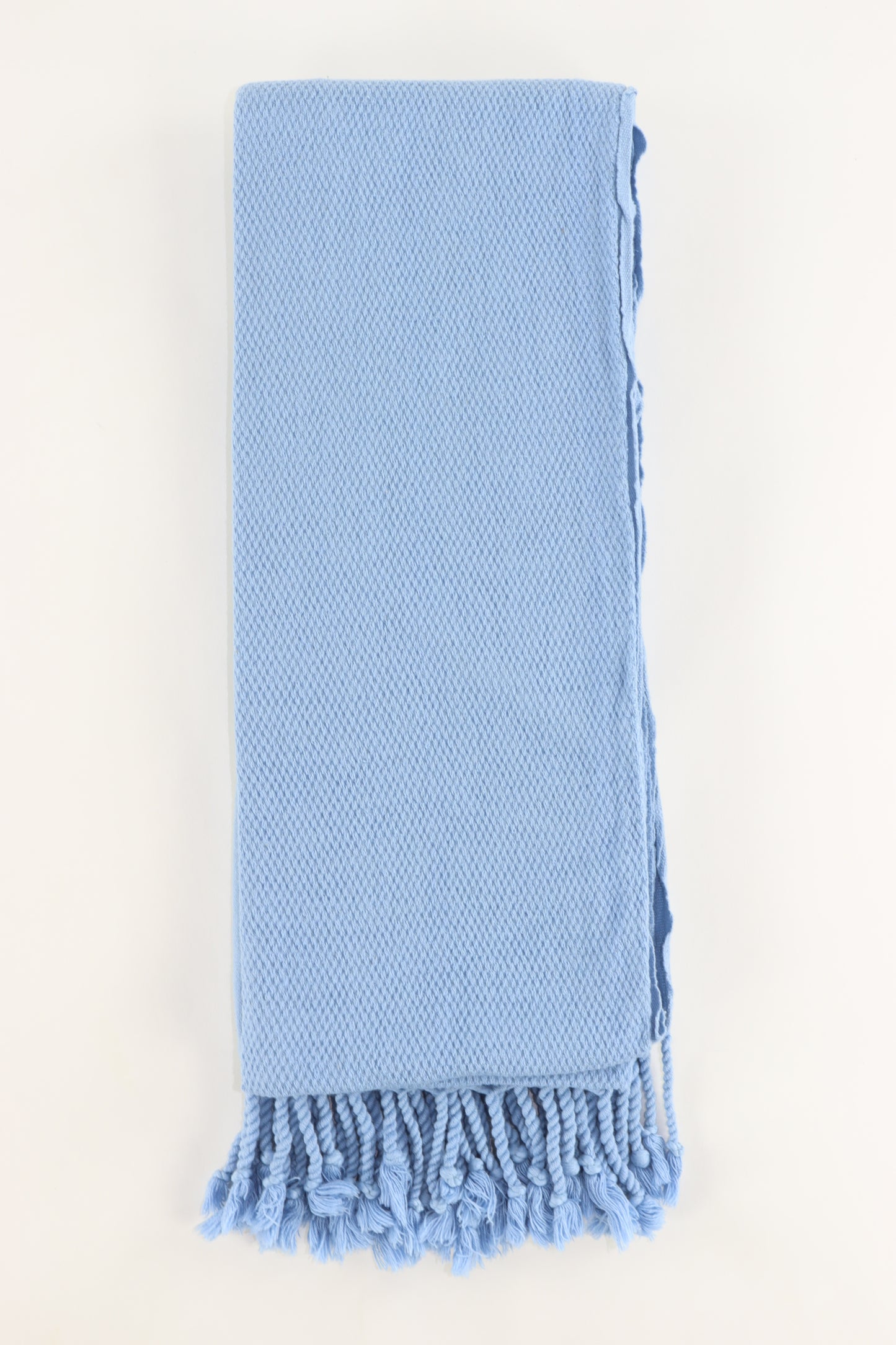 Premium Turkish Stone Washed Towel Peshtemal Fouta (Light Blue)