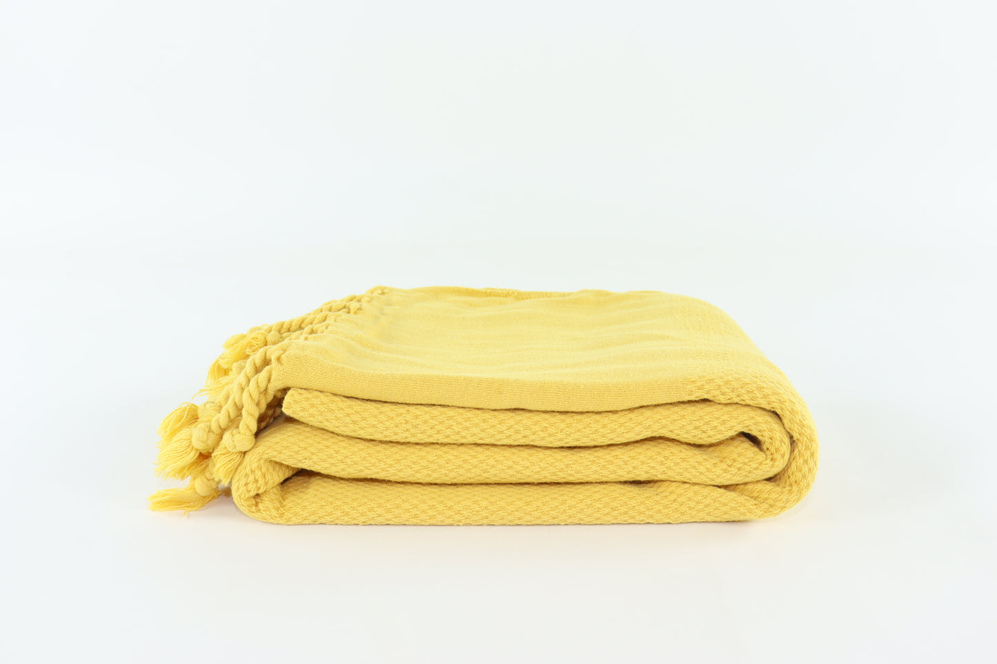 Premium Turkish Stone Washed Towel Peshtemal Fouta (Mustard)