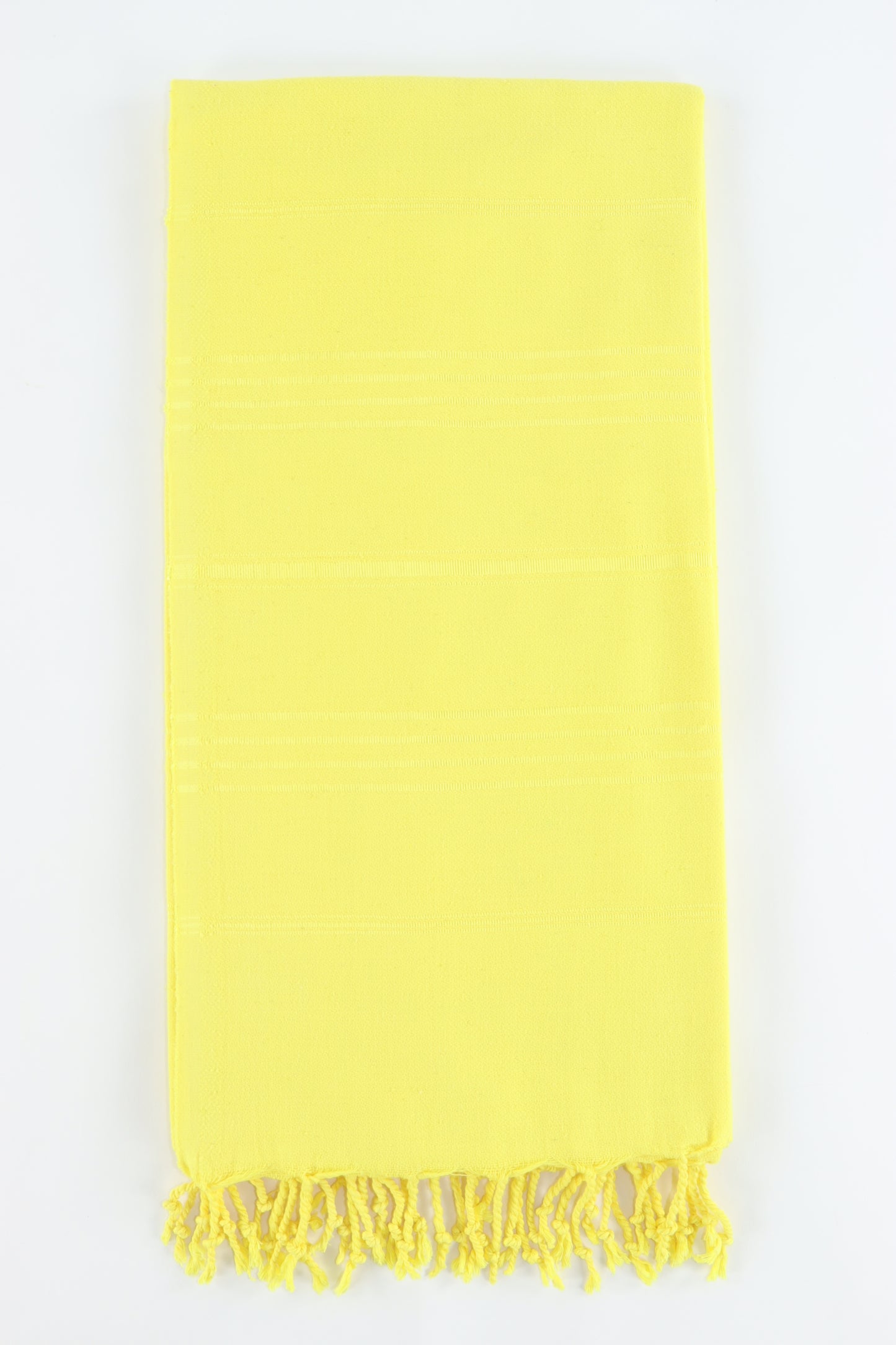 Premium Turkish Striped Towel Peshtemal Fouta (Yellow)