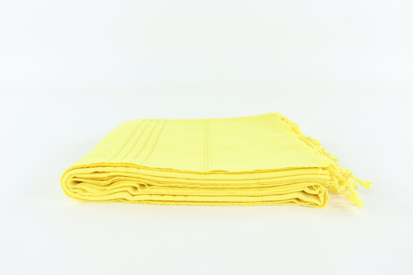 Premium Turkish Striped Towel Peshtemal Fouta (Yellow)