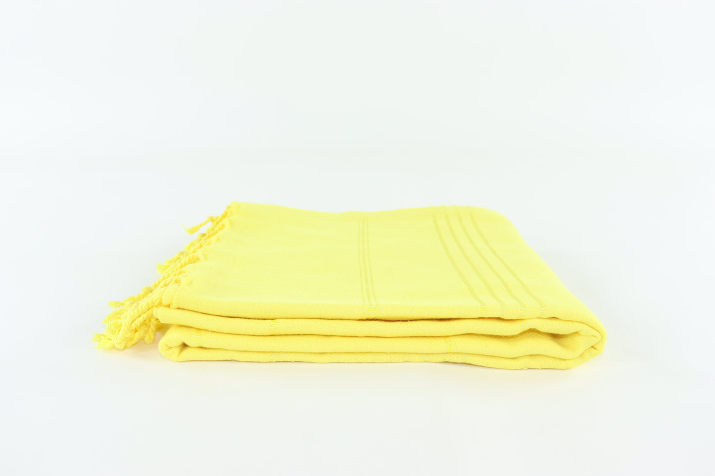 Premium Turkish Striped Towel Peshtemal Fouta (Yellow)