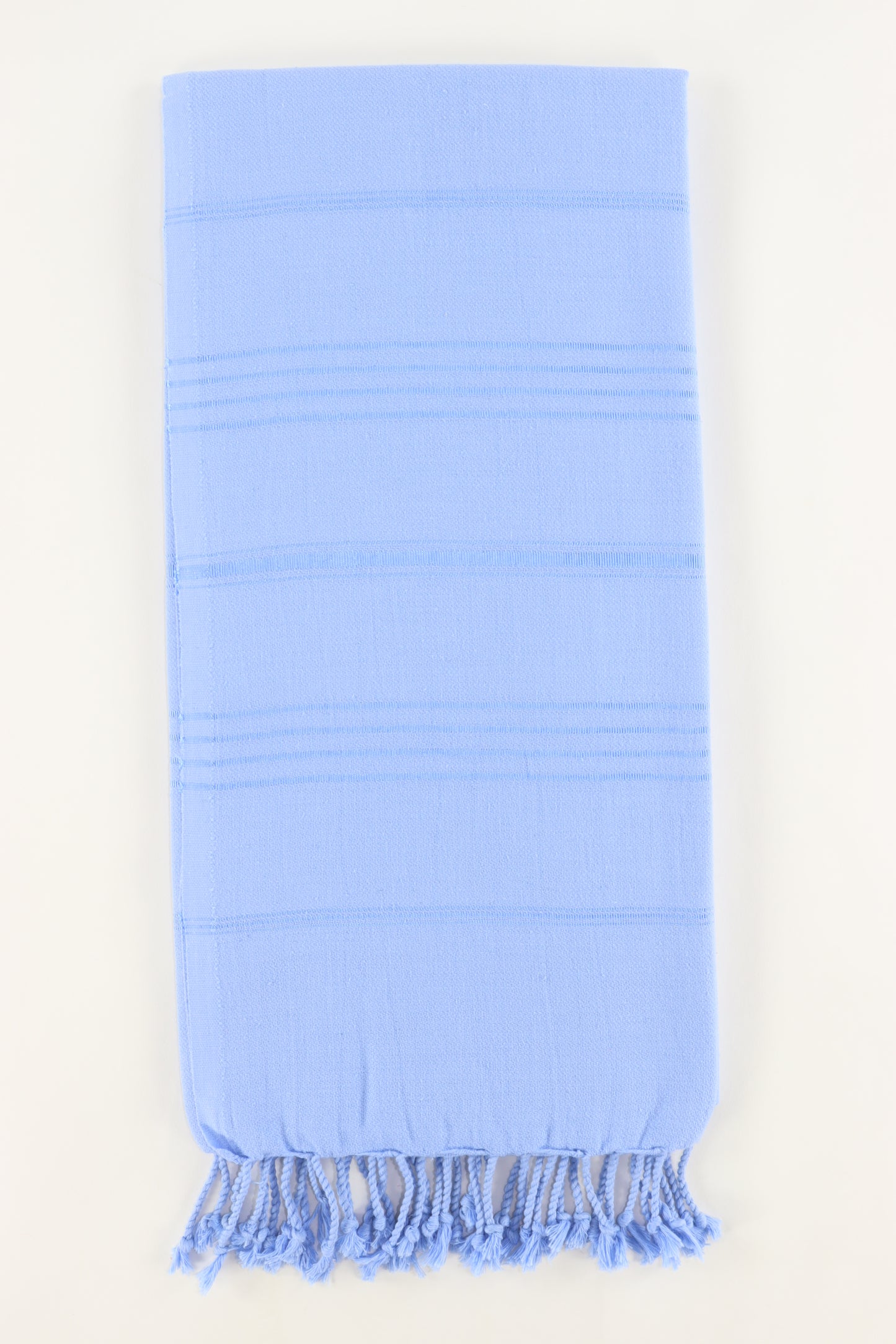 Premium Turkish Striped Towel Peshtemal Fouta (Baby Blue)