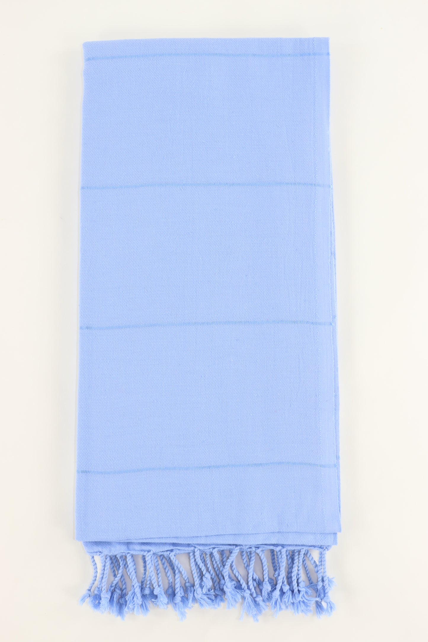 Premium Turkish Striped Towel Peshtemal Fouta (Baby Blue)