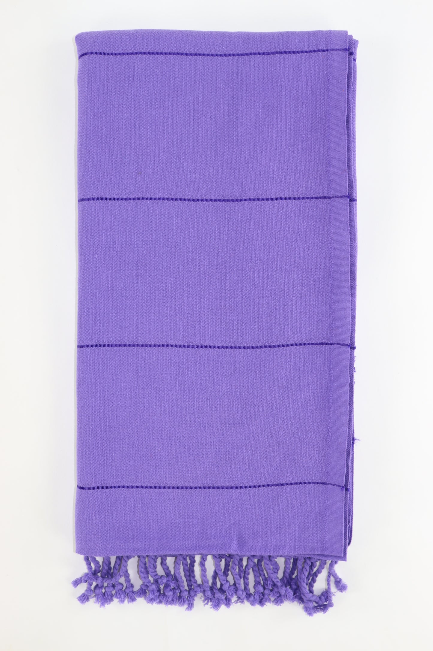 Premium Turkish Striped Towel Peshtemal Fouta (Purple)