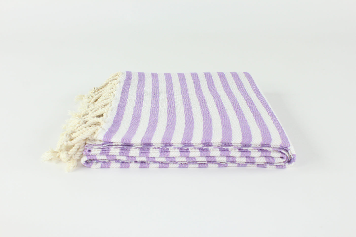 Premium Turkish Full Striped Towel Peshtemal Fouta (Lilac)