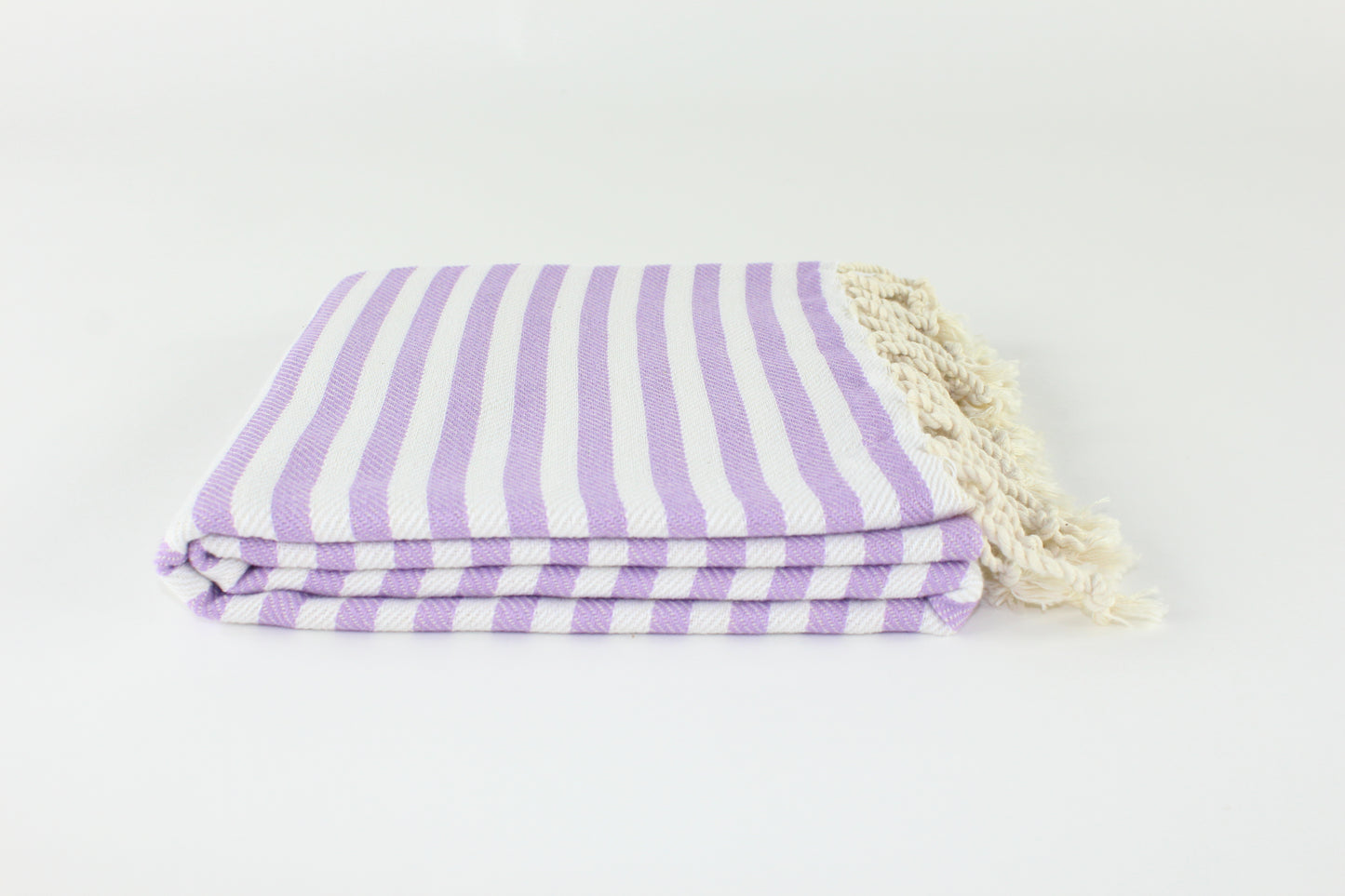 Premium Turkish Full Striped Towel Peshtemal Fouta (Lilac)