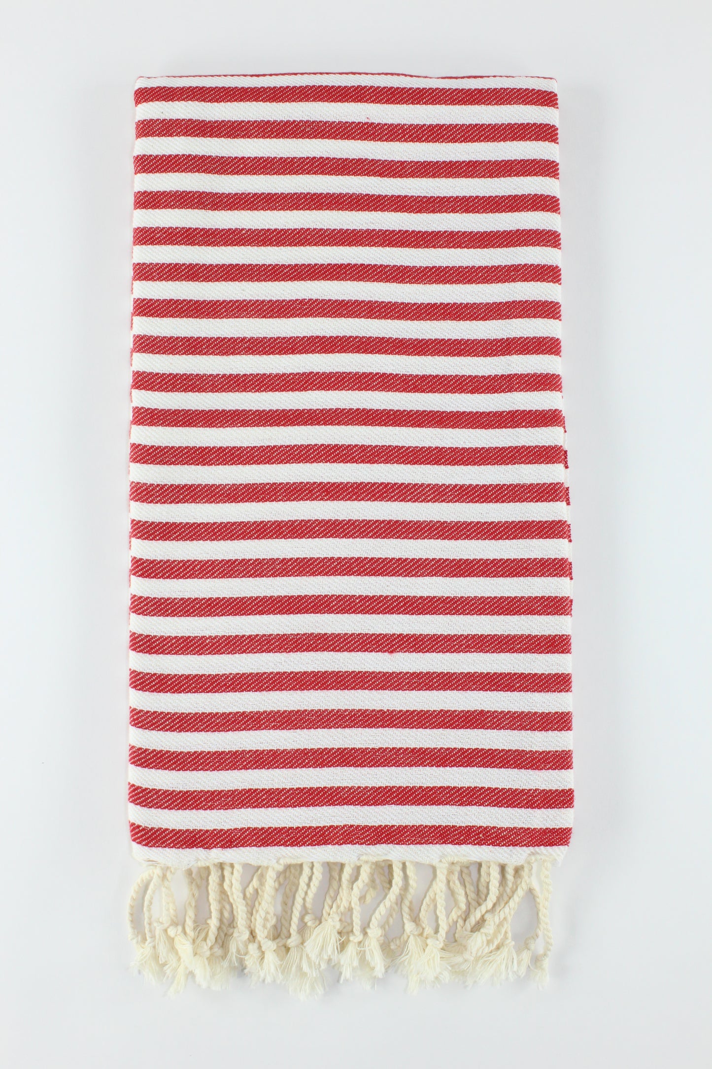 Premium Turkish Full Striped Towel Peshtemal Fouta (Red)