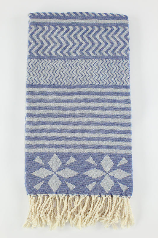 Premium Turkish Towel Peshtemal Fouta (Navy Blue)