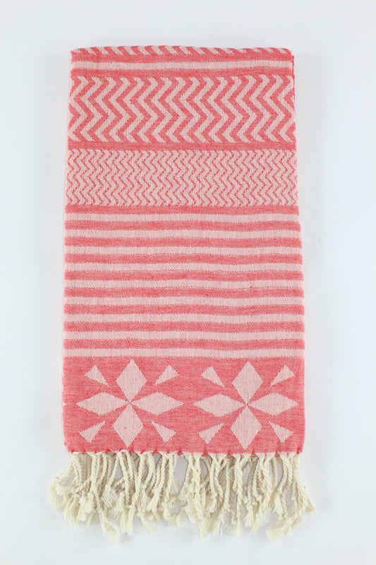 Premium Turkish Towel Peshtemal Fouta (Red)