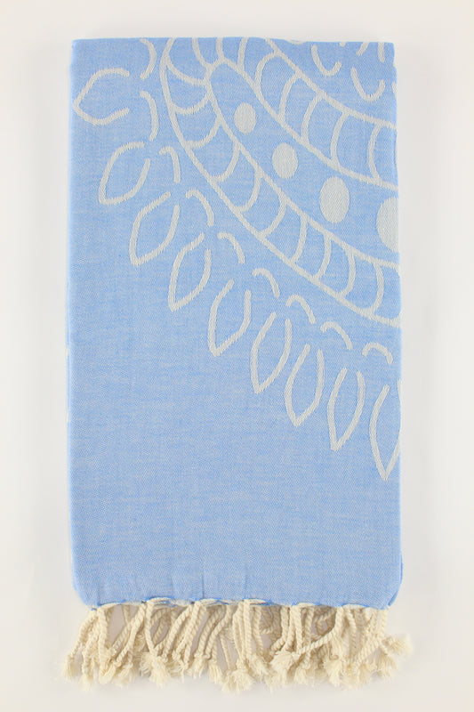 Premium Turkish Towel Peshtemal Fouta (Blue)