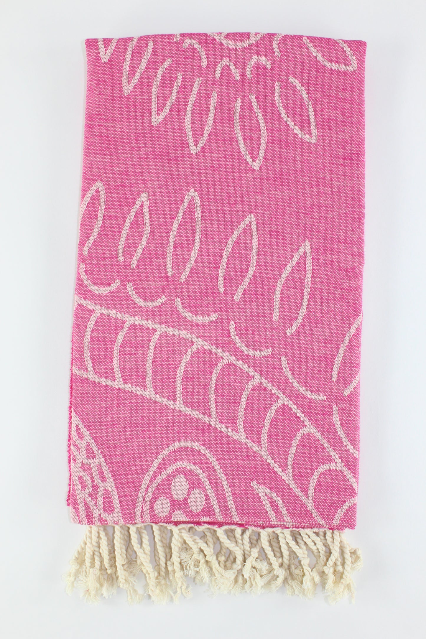 Premium Turkish Towel Peshtemal Fouta (Fuchsia)