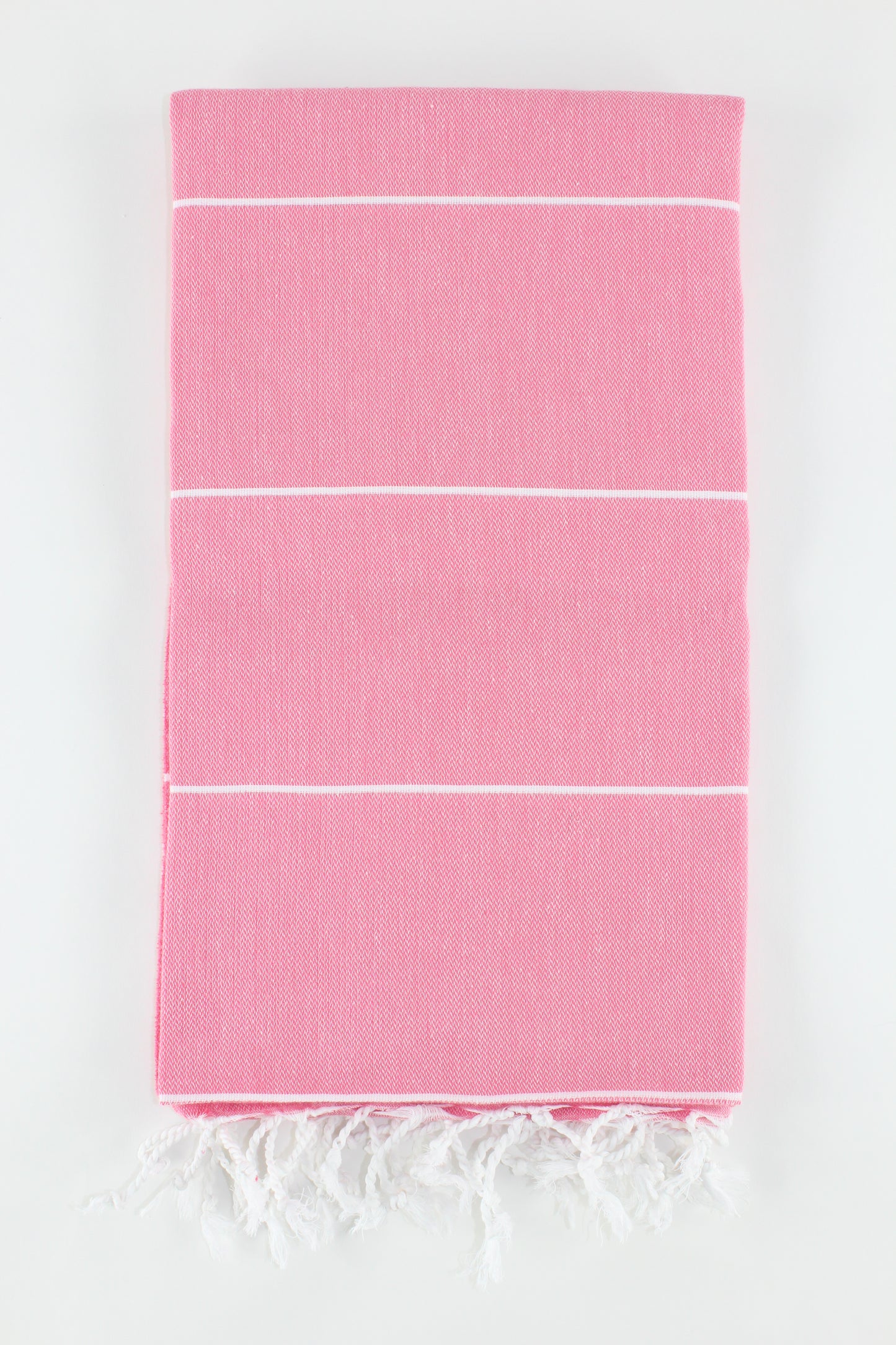 Premium Turkish Classic Striped Towel Peshtemal Fouta (Candy Pink)