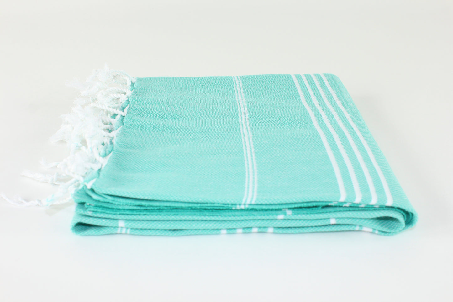 Premium Turkish Classic Striped Towel Peshtemal Fouta (Emerald)