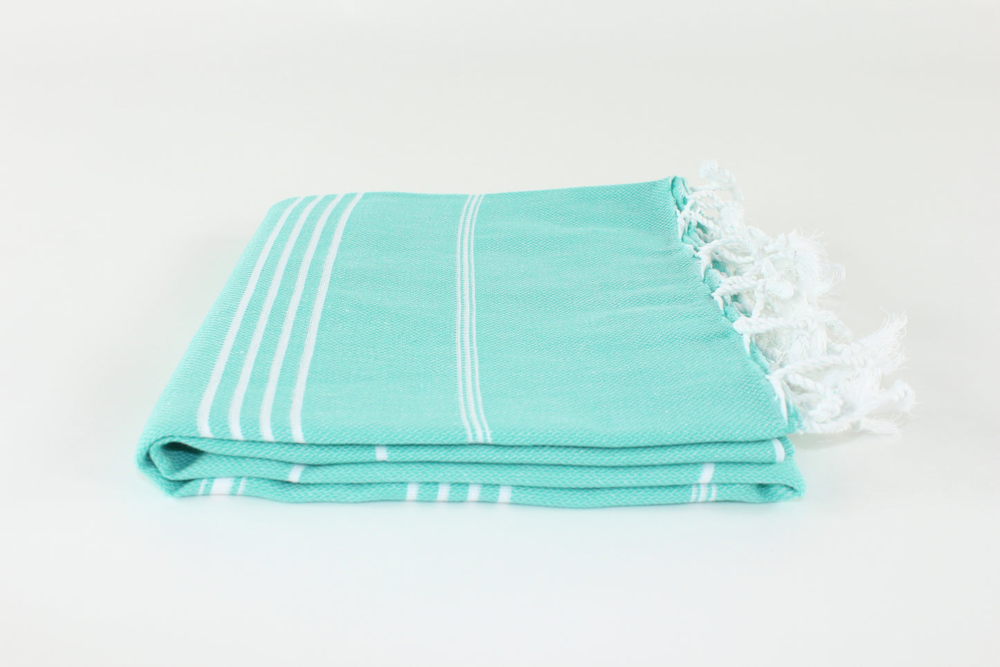 Premium Turkish Classic Striped Towel Peshtemal Fouta (Emerald)