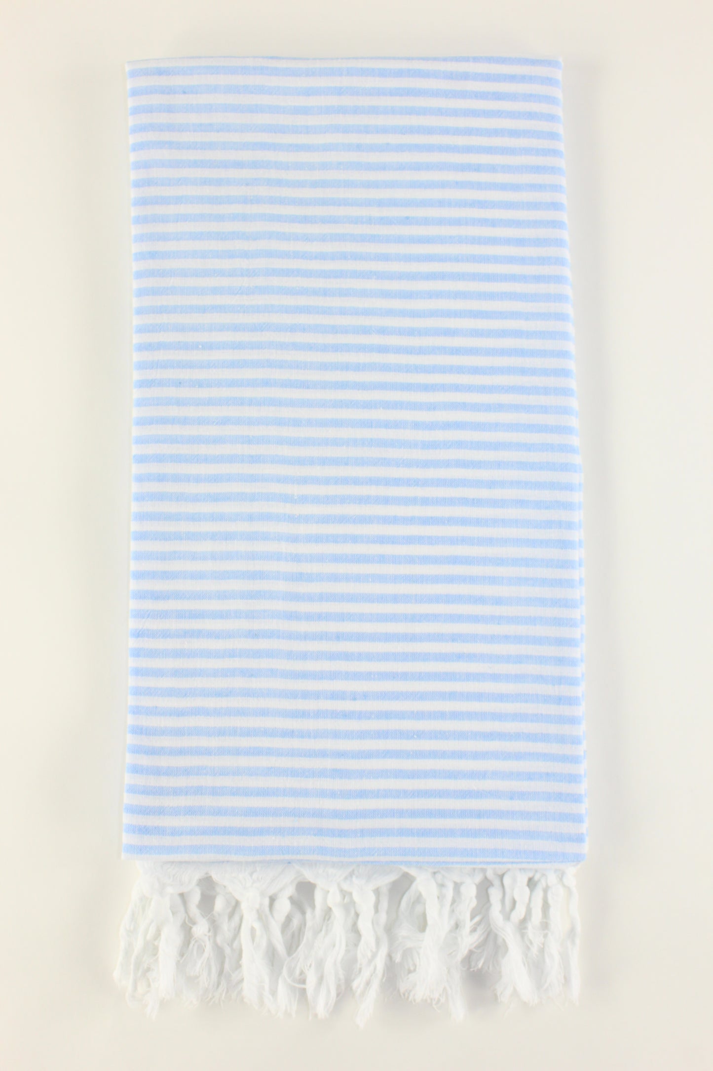 Premium Turkish Full Thin Striped Towel Peshtemal Fouta (Blue)