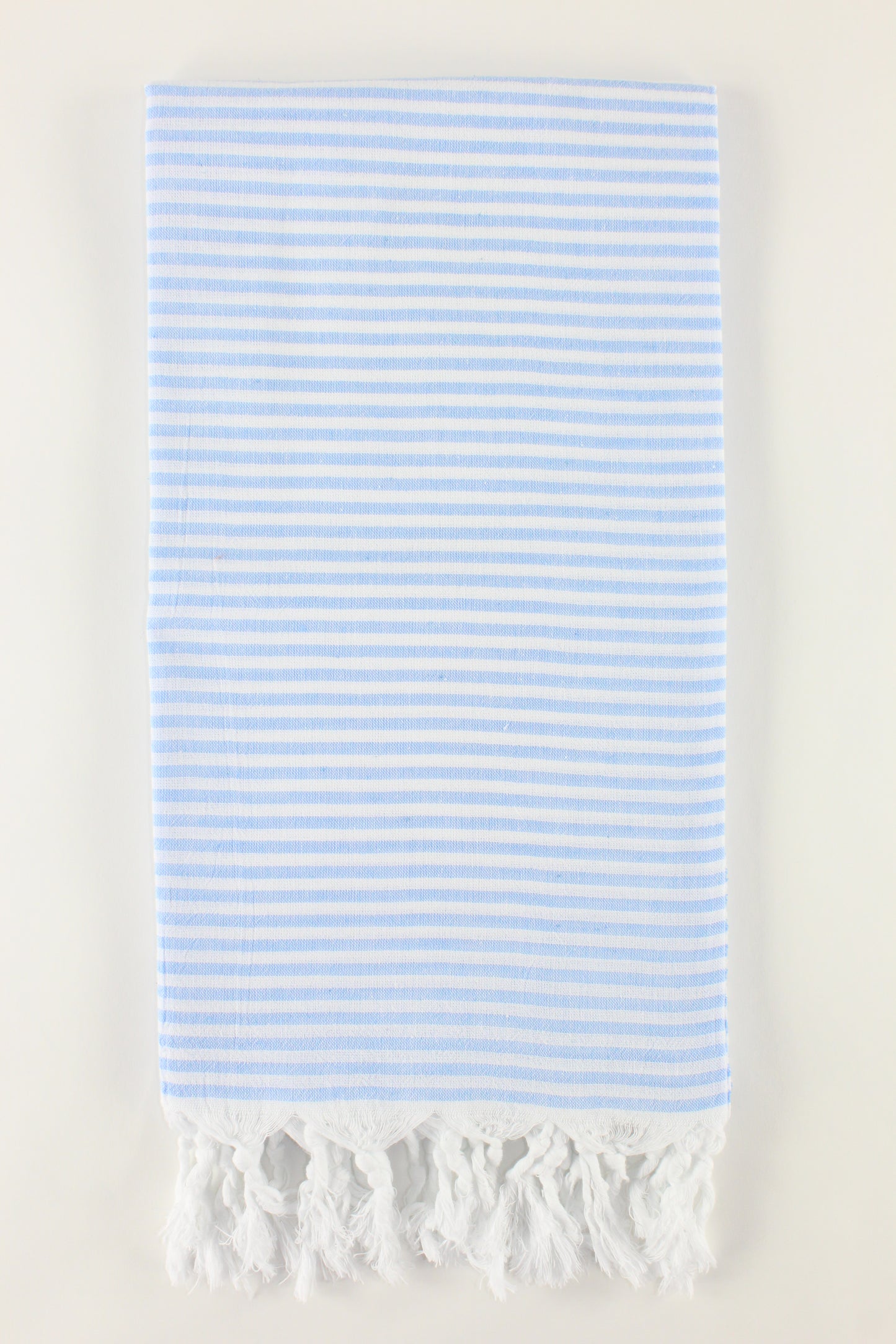 Premium Turkish Full Thin Striped Towel Peshtemal Fouta (Blue)